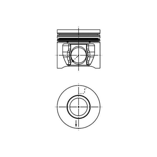 Kolbenschmidt 41285600 Pistone Per Ford Transit Mk6 Furgone (V347, V348, Fa) Transit Mk6 Bus (V347, V348, Fd, Fb, Fs, Fz, Fc)-image