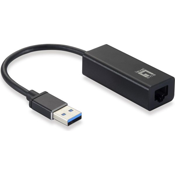 Level One USB-0401 Levelone Adapter USB3.0-> RJ45 10/100/1000 0.15M-image