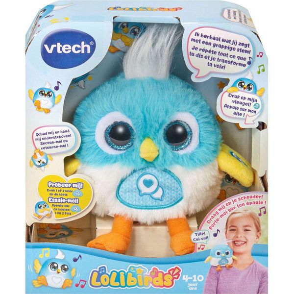 Vtech Kidifriends Lolibirds Blauw, 4 Anni/Anni, Suoni, Pile Necessarie, Aaa, Peluche, Blu-image