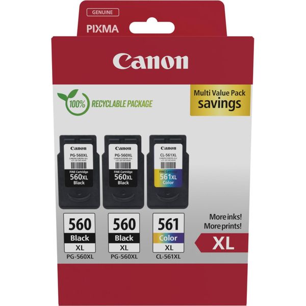 Canon PG-560 Xl X2 / CL-561 Xl Confezione Multipla-image