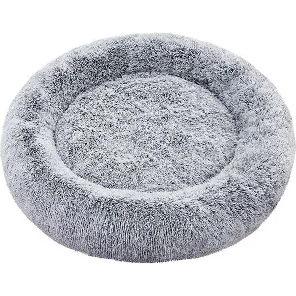 In And Outdoormatch Cuscino Per Cani Sabina - Pluche - Grigio - Cestino Per Cani 100X20Cm - Morbido - Cuscino Ortopedico Per Cani-image