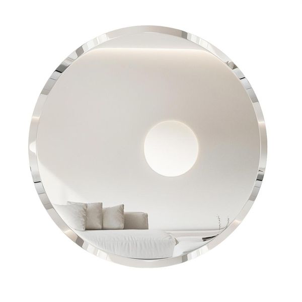 Artloge Specchio Decorativo Specchio Rotondo Senza Cornice, Specchio Da Parete, Specchio Da Corridoio Per Montaggio A Muro, Ø 80Cm-image