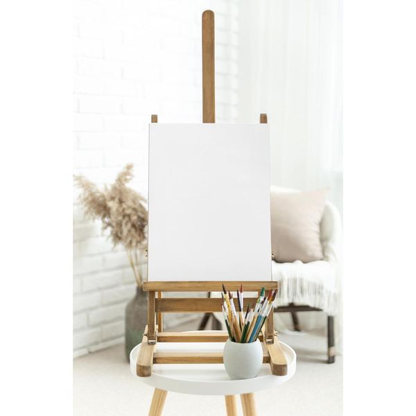 Tela Bianca Vuota Set 4/ 8 Tele Pre-Tese Blanco 30X40 Cm Per Dipingere Cartone Di Cotone Mdf Tela 24279, Quantità:4 Pezzi-image
