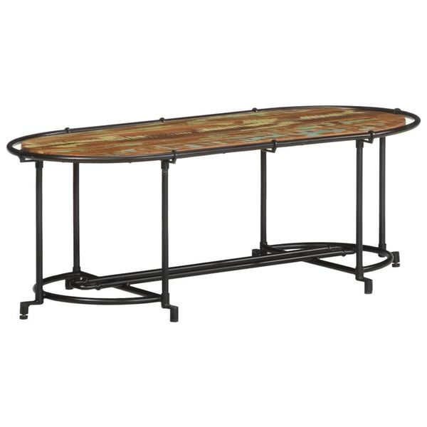 Syfax™ Tavolino Da Salotto 110X55X40 Cm In Legno Massello Di Recupero-image