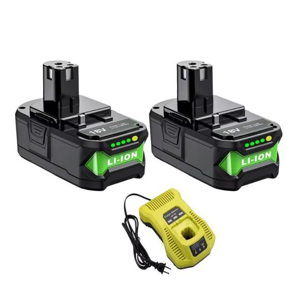 Batteria Agli Ioni Di Litio, Capacità 6,0 Ah, 2 Batterie E 1 Caricabatterie-image