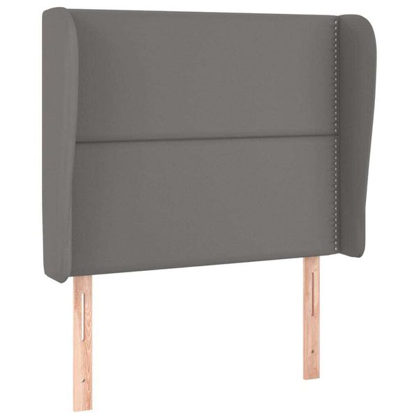 Syfax™ Testiera Ad Orecchio Grigio 103X23X118/128Cm In Pelle Finta-image
