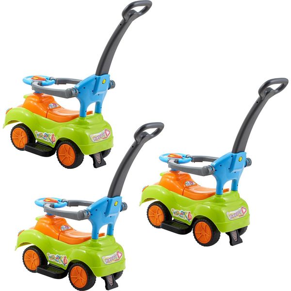 Succebuy Auto A Spinta, 830 X 420 X 880 Mm, Veicolo A Spinta Con Ringhiera Di Sicurezza, Maniglia E Vano Portaoggetti Sotto Il Sedile, Girello Con Capacità Di Carico Di 25 Kg, Adatto A Bambini Di Età Compresa Tra 19 E 36 Mesi-image