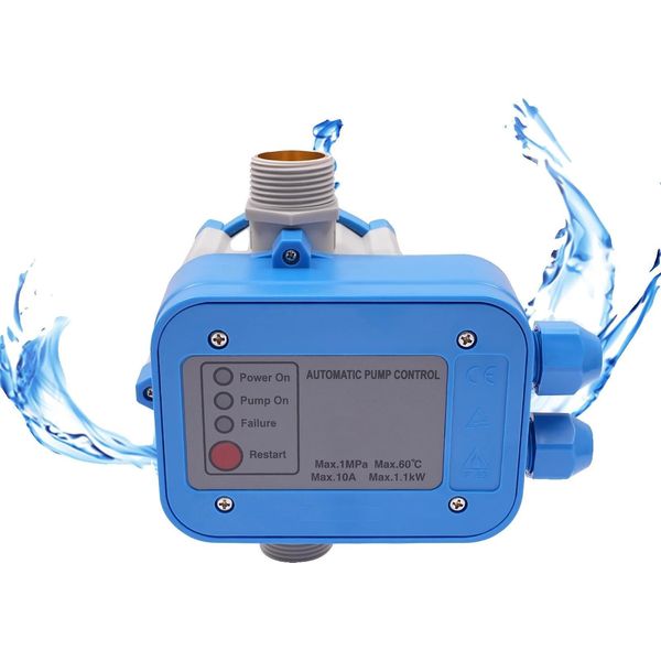 Regolatore Di Pressione Per Pompa Dell'acqua, Potenza Massima 1,1 Kw, Struttura In Nylon Resistente, Funzionamento Automatico Della Pompa, Dimensioni Compatte, Stabilizzazione Della Pressione Ad Alte Prestazioni-image