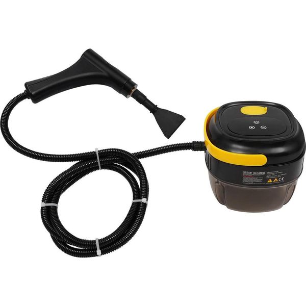 Pulitore A Vapore, Diverse Testine, Design Compatto Ed Ergonomico, 220 V-A, Nero Giallo, Eu-A-image