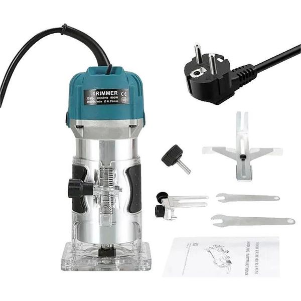 Fresa Per Legno, 30000 Giri/Min, Potenza 800 W, 1/4 Di Pollice-image