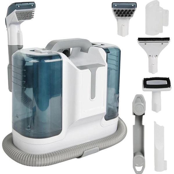 Pulitore Per Tappeti Portatile, Potente Aspirazione, Sistema A Doppio Serbatoio Dell'acqua, Bianco, 220 V, Ue-image