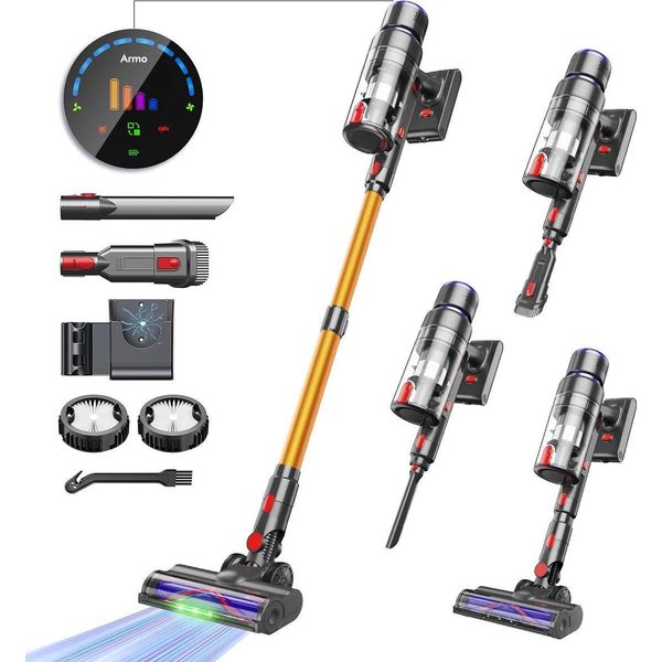 Aspirapolvere Portatile, Forte Potenza Di Aspirazione, Design Senza Fili, V22 600W 55000Pa-image