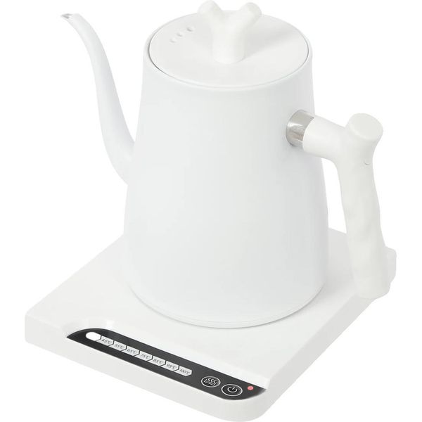 Bollitore Elettrico, Regolazione Della Temperatura, Design Compatto, Bianco-image