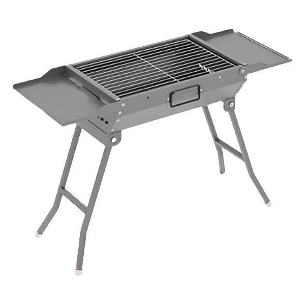 Barbecue A Carbonella, Robusto Acciaio Inossidabile, 60 X 40 X 30 Cm, 2 Kg, Superficie Di Cottura Versatile, Facile Da Montare-image