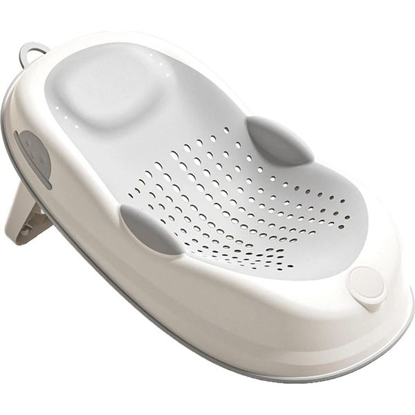 Seggiolino Per Vaschetta Da Bagno, Design Ergonomico, Proprietà Antiscivolo, Grigio-image