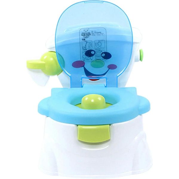 Vasino Per Bambini - Vasino/Seduta Per Vasino - Dai 6 Mesi Ai 5 Anni - Per Neonati E Bambini Piccoli - Plastica - Blu-image