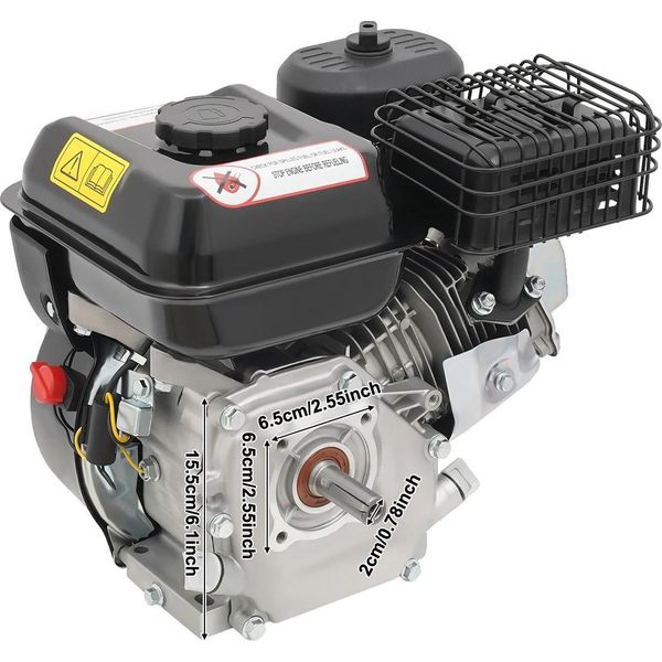 Motore A Benzina, 4 Tempi, Potenza 7,5 Cv, Nero-image
