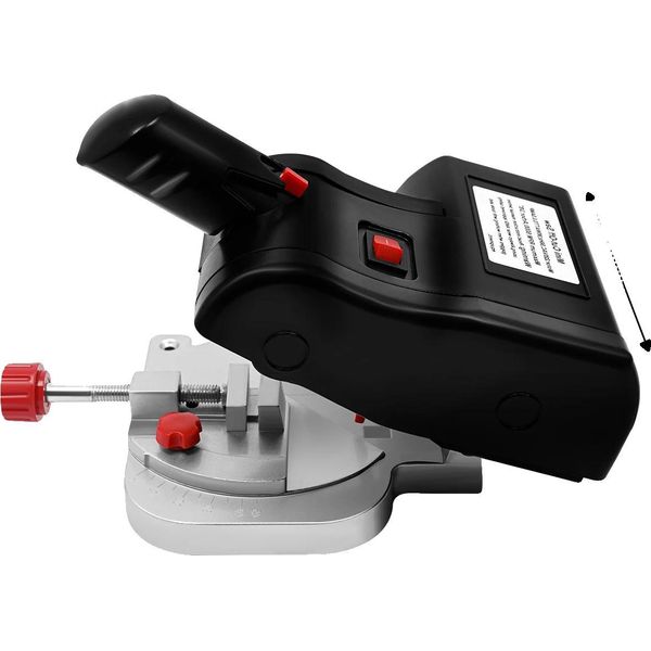 Sega Elettrica Per Tagli Obliqui, Angolo Di Taglio Regolabile, Design Compatto Da Tavolo, Nero-image