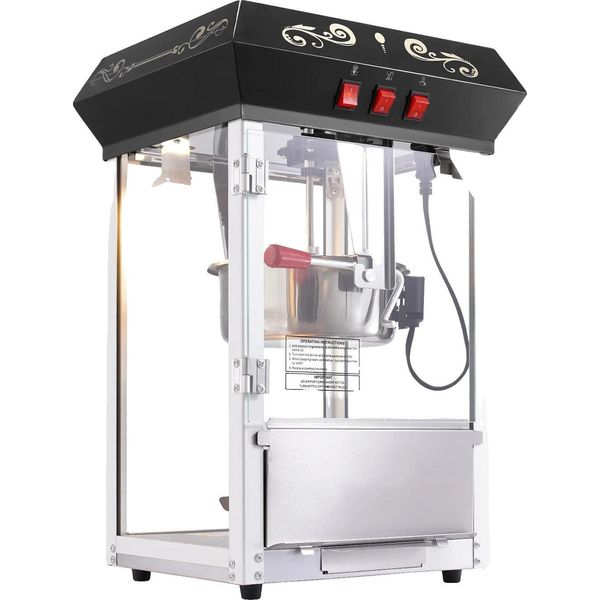 Macchina Per Popcorn, Potenza 850 W, Capacità 48 Tazze, Nero-image