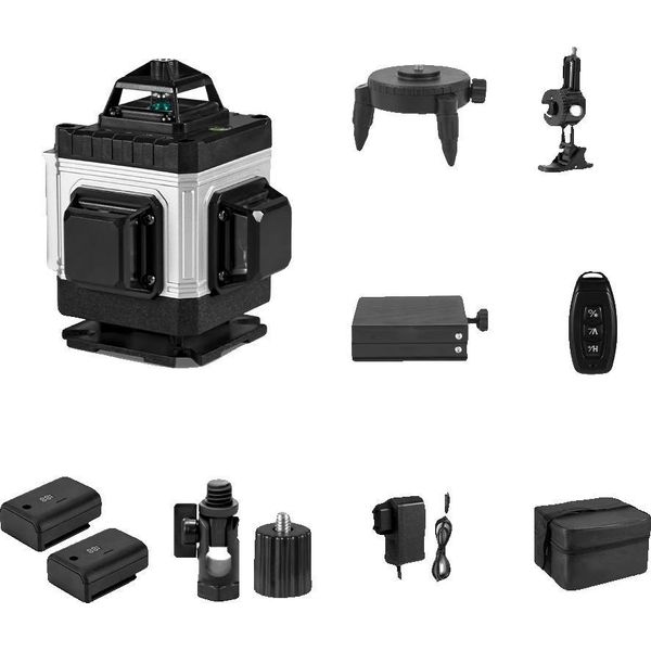 Livella Laser, 16 Linee, Funzione Telecomando, Set Di 2 Batterie-image