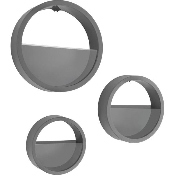 Fioriera Da Parete, Design Da Parete, Materiali Resistenti, Grigio - Trasparente-image