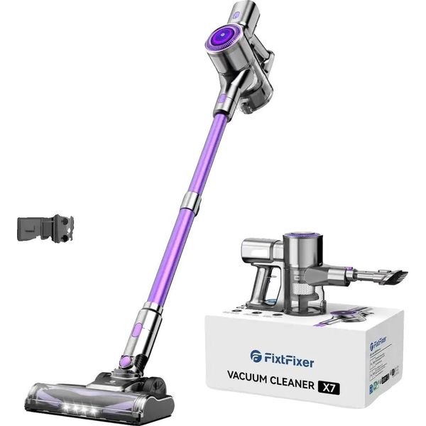 Aspirapolvere Senza Fili, Potenza Di Aspirazione 55KPA, Motore 400W, Viola, Ue-image