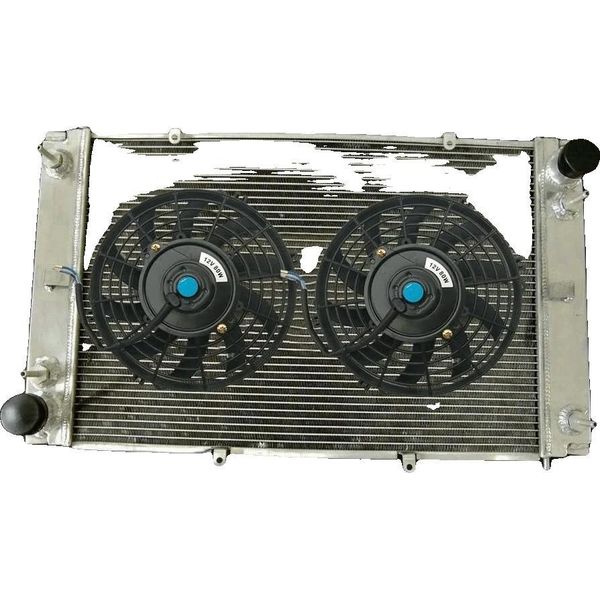 Radiatore In Alluminio, Dimensioni Interne: 620 Mm X 428 Mm X 56 Mm, Dimensioni Totali: 754 Mm X 467 Mm X 120 Mm, Dimensioni Ingresso/Uscita: 45 Mm, Compatibilità: Per Porsche Coupé 928, Ventola Inclusa.-image