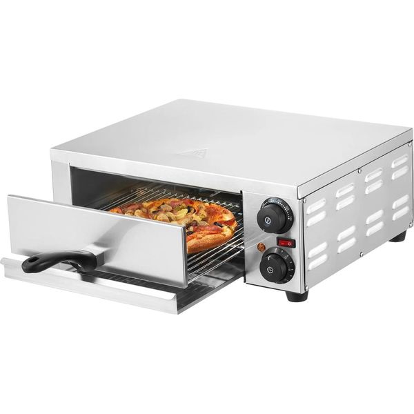 Forno Elettrico Per Pizza, Potenza: 1500 W, Intervallo Di Temperatura: Da 50 °C A 350 °C, Dimensioni: 47,6 X 37 X 19 Cm, Peso Netto: 9,5 Kg, Capacità: Pizze Fino A 30 Cm-image