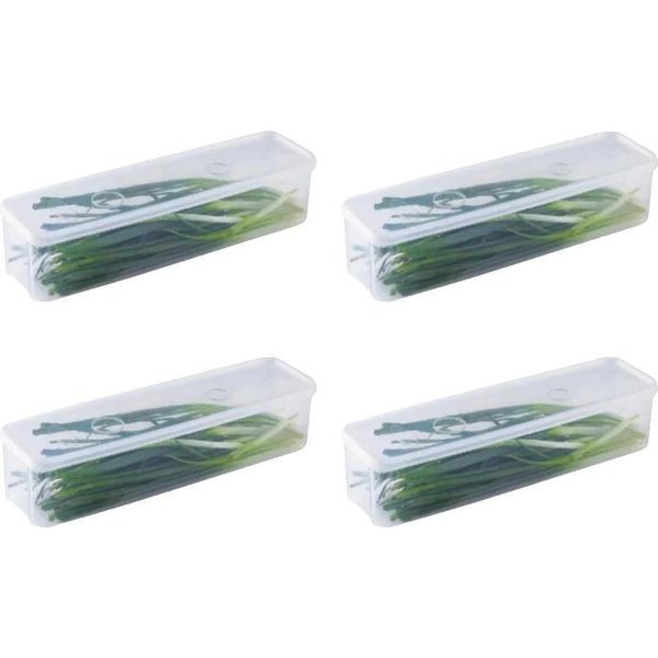 Scatole Portaoggetti, Design Impilabile, Chiusura Resistente Agli Odori, 4 Pezzi-image