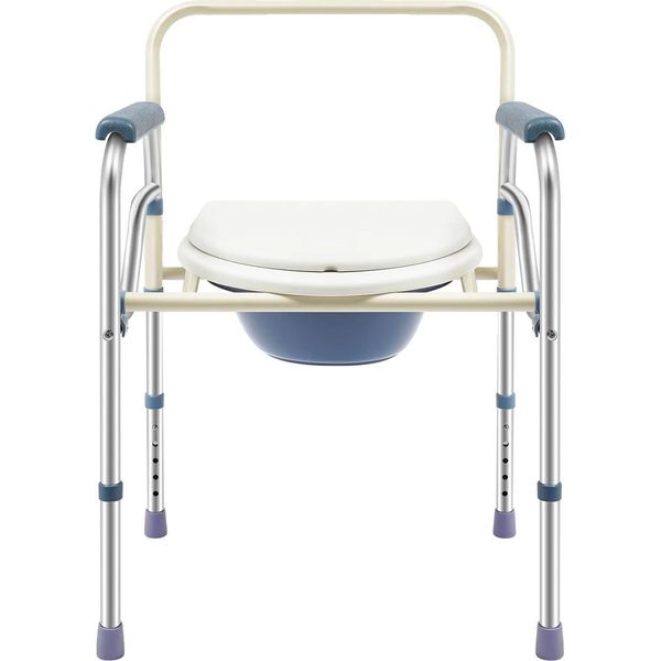Sedia Da Doccia Pieghevole, Regolabile In Altezza, Design Salvaspazio, Bianco-image