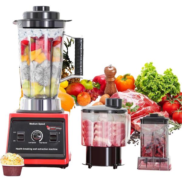 Frullatore, Spremiagrumi Multifunzione, Prestazioni Ad Alta Velocità, 3L+1,5L+0,5L-image