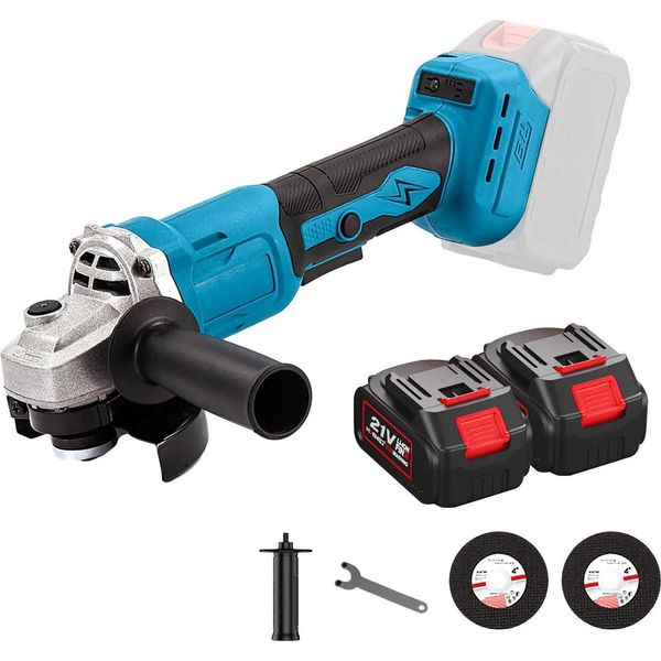 Smerigliatrice Angolare, Motore Brushless, Cambio A 3 Marce, Batteria EU-2 1 Spina, Eu-image