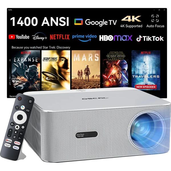 Mini Proiettore, Risoluzione 1080P, Connettività Wifi E Bluetooth, 1080P Nativo-image