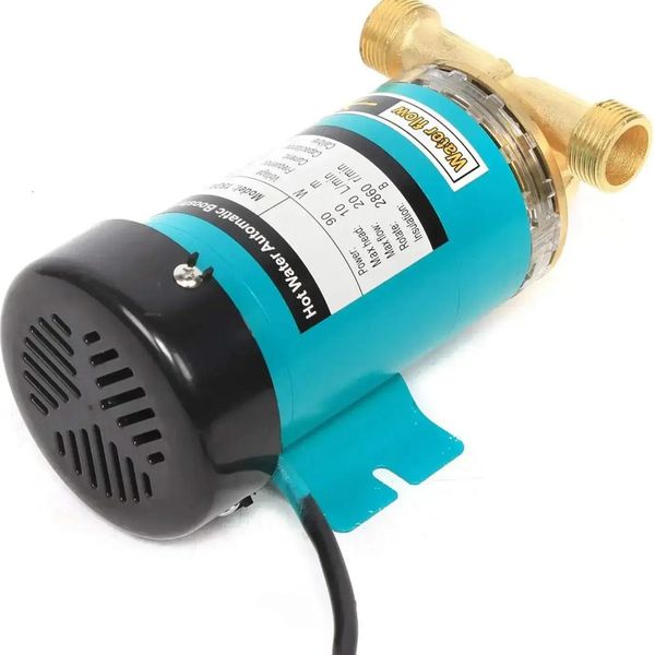 Pompa Di Aumento Pressione, Potenza 90 W, Portata 20 L/Min, Ue, 220 V, Ciano-image