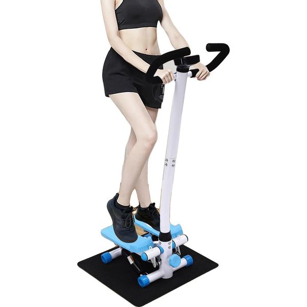 Stepper Fitness, Carico Massimo 150 Kg, Dimensioni 29*39*110 Cm, Bande Elastiche Incluse, Display Lcd, Design Ergonomico-image