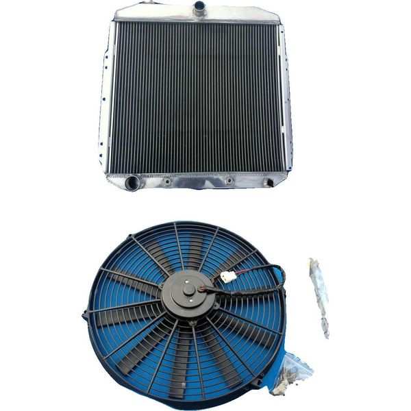 Radiatore, Lega Di Alluminio, Dimensioni Del Nucleo 575 Mm X 510 Mm X 42 Mm, Dimensioni Totali 670 Mm X 635 Mm X 70 Mm, Dimensione Ingresso 38 Mm, Dimensione Uscita 45 Mm-image
