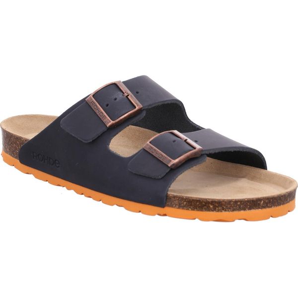 Rohde Grado Sunnys N°32 Uomo Muli Pantofole Sandali Sandalo Blu, Taglia:Eur 41-image