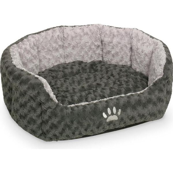 Nobby Komfort Letto Ovale "Seoli"" L X L X H: 65 X 57 X 22 Cm Grigio Scuro / Grigio Chiaro"-image