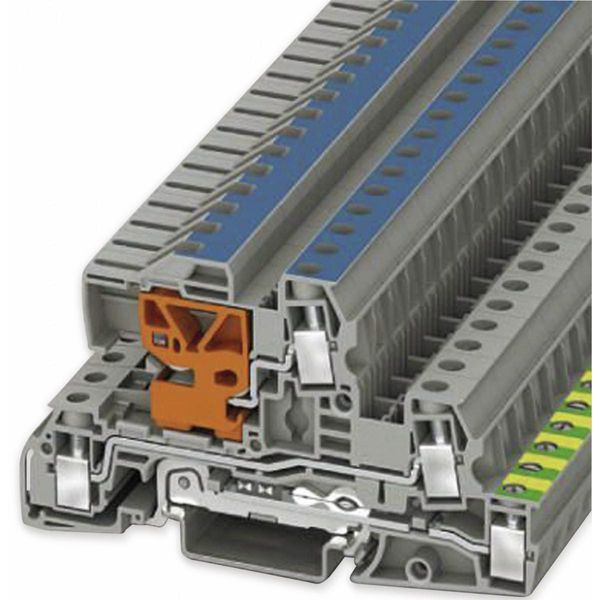 Phoenix Contact Uti 6-PE/L/NT 3076039 Morsetto Per Conduttore Di Protezione Per L'installazione 0,20 Mm² 10 Mm² Grigio 1 Pz-image