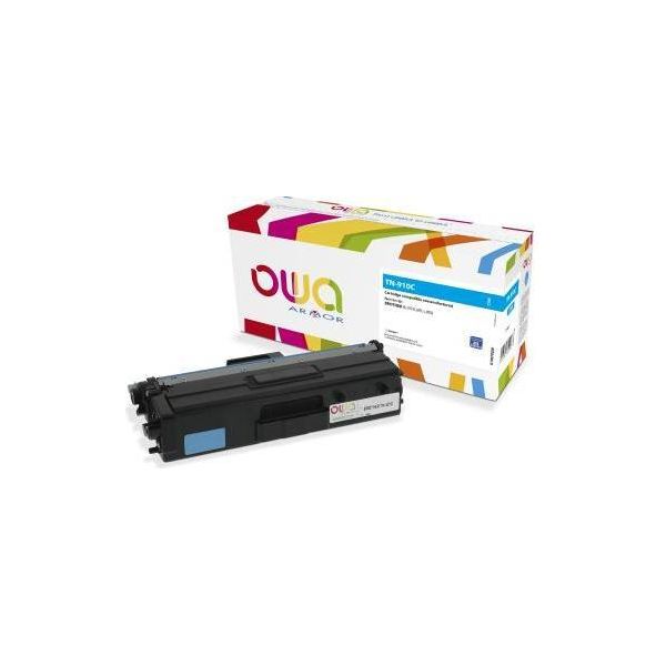 Il Toner Owa K18070OW Sostituisce Il Toner Brother TN-910C, Ciano-image