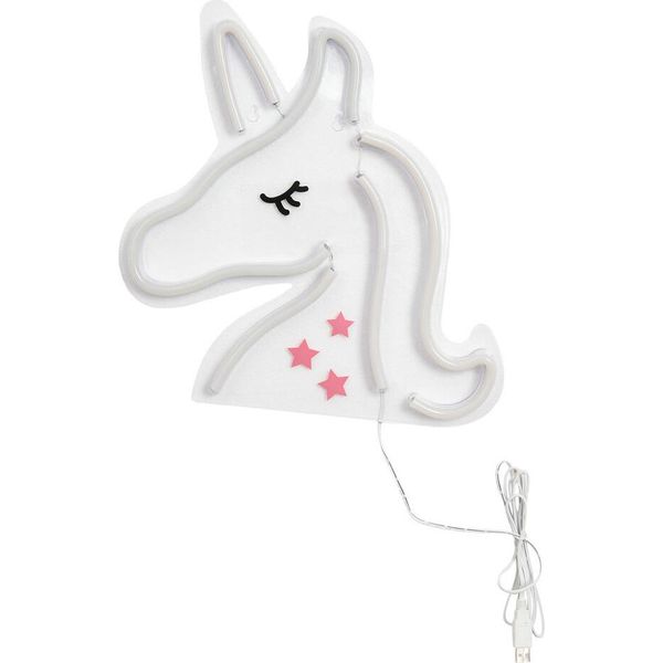 Usb Unicorno Led Luce Al Neon Da Parete, Segno Al Neon Luci Notturne Segno Al Neon Luce Al Neon Per Partito Bar Gioco Camera Da Letto Decorazione Della Parete, Bambini Compleanno-image