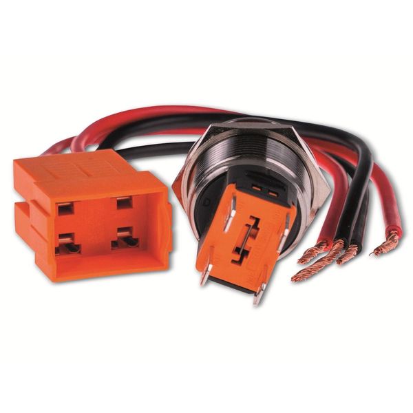 Joy-It BUTTON22C-M-GR Interruttore A Pulsante 250 V/Ac 15 A 1 X On/Off IP67, IK10 Momentaneo 1 Pz-image