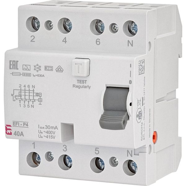 Eti Interruttore Differenziale Interruttore Differenziale Rcd Tipo A 40A/4P/30Ma-image