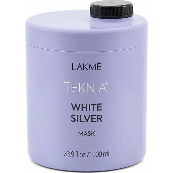 Lakmé Teknia White Silver Mask Maschera Neutralizzante Per Capelli Biondo Platino E Grigi 1000 Ml-image
