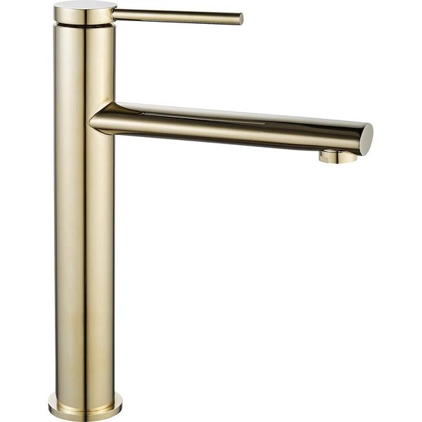 Rubinetto Da Lavabo Rea Oval Gold High-image