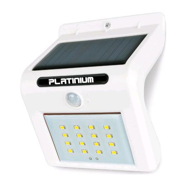 Platinium Lampada Led Solare A Parete Con Rilevatore Di Movimento-image