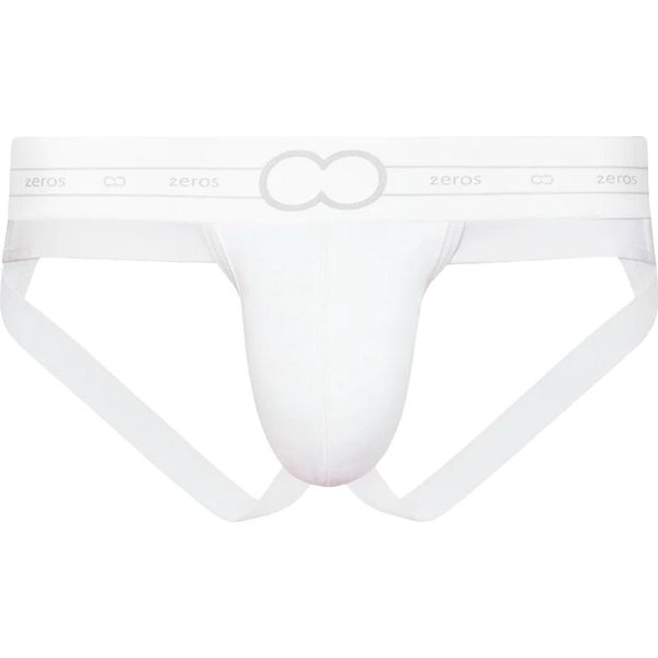 2EROS - Intimo Da Uomo Sospensorio - Aktiv Pegasus Jockstrap White/Tan - 1X Taglia Xl-image