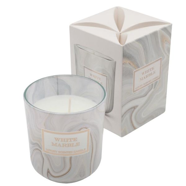Giftycity Candela Profumata 150 G Marmo Bianco-image