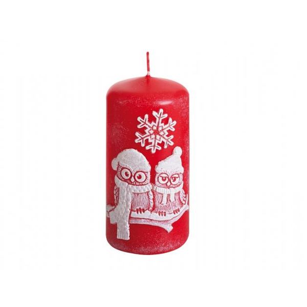 Candela Nohel Garden Christmas Owl Winter War D6X13Cm-image