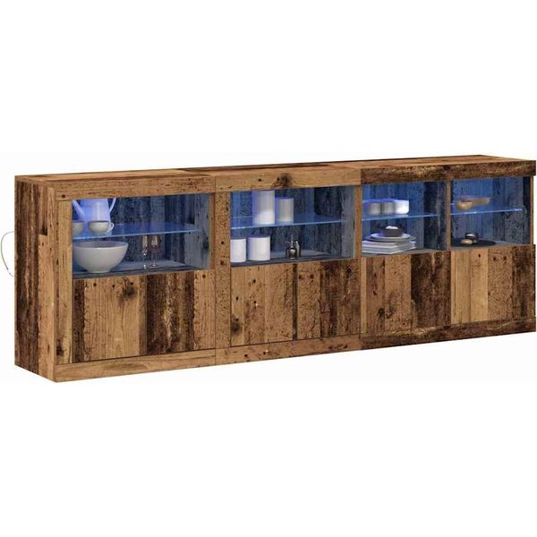 Syfax™ Madia Led Legno Vecchio 202 X 37 X 67 Cm Legno Multistrato-image